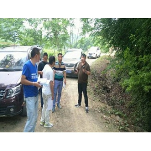 澧县自然村通水泥路项目部开展前期现场勘查设计工作